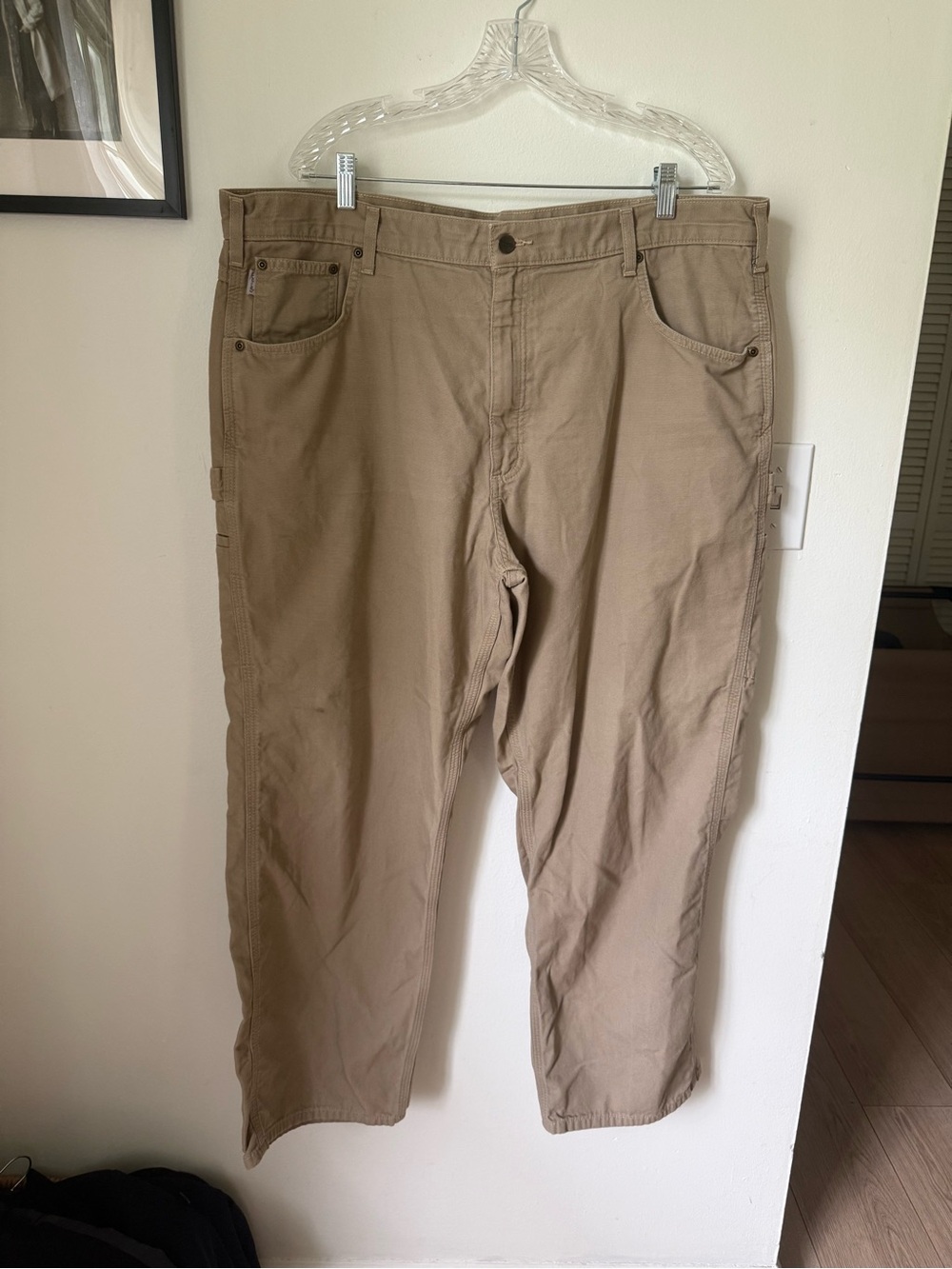 Carhartt Men's Khaki Work Chinos - Classic Utility Style